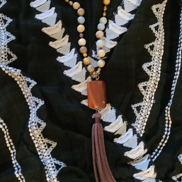 NEW NWT FREE PEOPLE BLUE BLK DRESS OR TUNIC - Picture 10 of 16